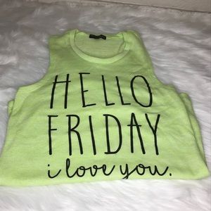 ⚡️ SALE ⚡️ Hello Friday I love you tee